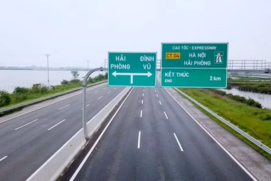 Cao tốc Hà Nội - Hải Phòng sẽ chỉ thu phí không dừng. Ảnh GT