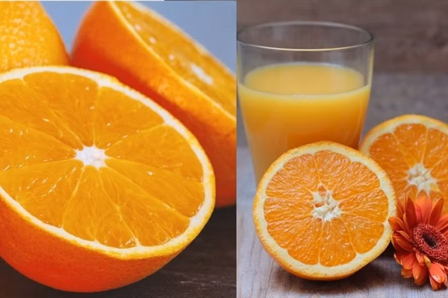 Cam là một thực phẩm giảm viêm loét miệng hiệu quả. Đồ họa: Thanh Ngọc