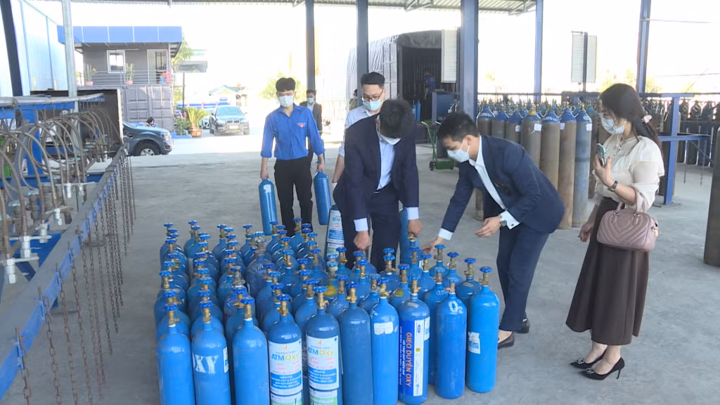 500 bình chứa oxy sẽ được bảo quản tại Công ty TNHH Khí công nghiệp Hạ Long, Quảng Ninh.