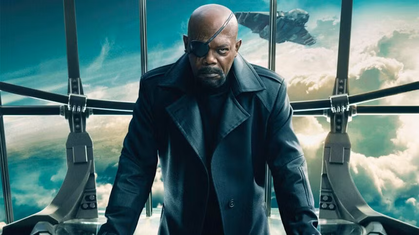 Samuel L. Jackson trong hình tượng Nick Fury của MCU. Ảnh: Marvel Studios.