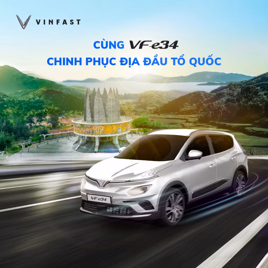 VF e34 chinh phục địa đầu tổ quốc.