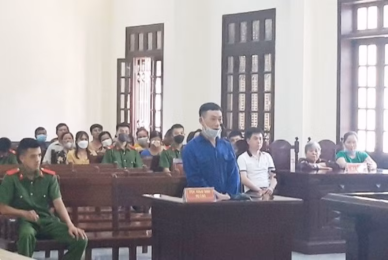 Nguyễn Văn Hải tại phiên tòa sơ thẩm.