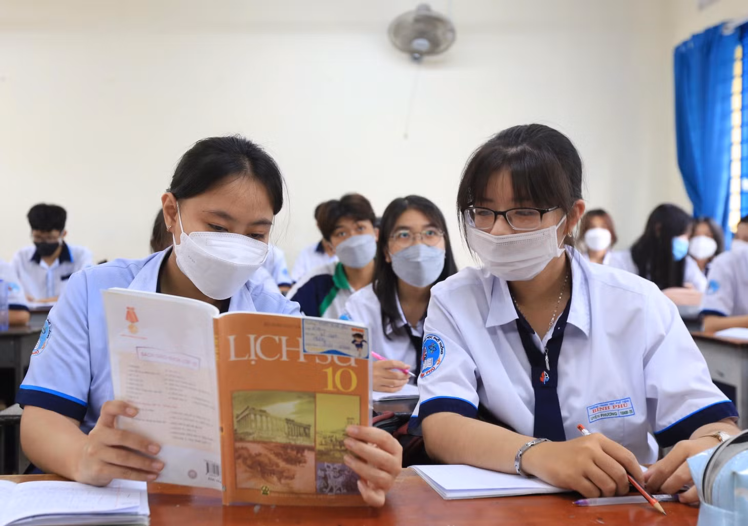 Một tiết học Lịch sử của học sinh lớp 10. (Ảnh minh hoạ: T.N)