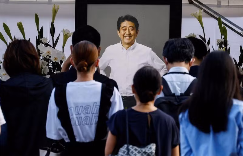 Ông Abe qua đời do bị bắn trong lúc vận động tranh cử cho một ứng cử viên của đảng Dân chủ Tự do (LDP) cầm quyền ở thành phố Nara, phía tây Nhật Bản, ngày 8/7 vừa qua. (Ảnh: Reuters)
