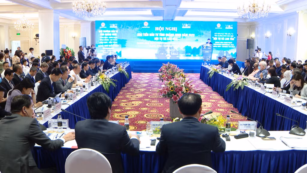 Quang cảnh Hội nghị Xúc tiến đầu tư tỉnh Quảng Ninh năm 2022.
