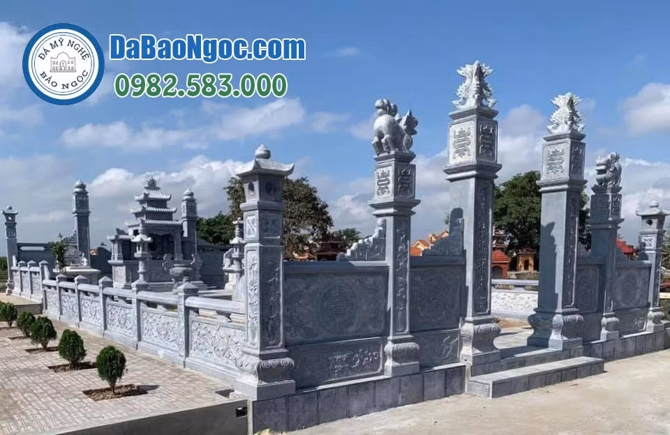 Công trình lăng mộ tại Hải Phòng do đá mỹ nghệ Bảo Ngọc thi công.