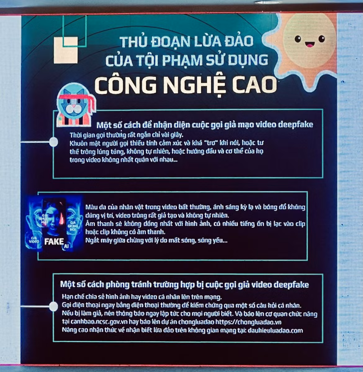 Dấu hiệu lừa đảo bằng công nghệ AI.