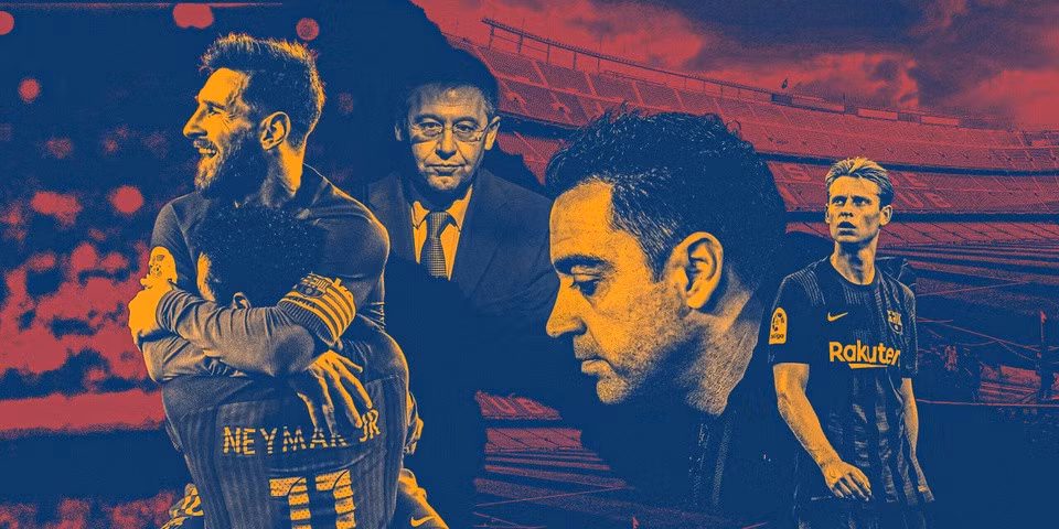 Cuộc khủng hoảng tài chính ở Barca chưa chấm dứt kể từ khi Messi và Bartomeu rời đi.