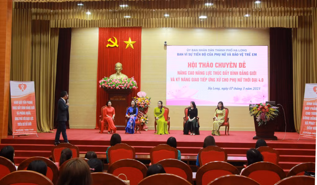 TP Hạ Long tổ chức hội thảo chuyên đề về nâng cao năng lực thúc đẩy bình đẳng giới và kỹ năng giao tiếp ứng xử cho phụ nữ thời đại 4.0