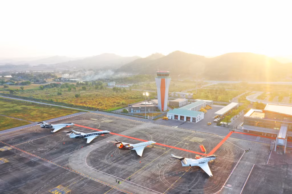 Sân bay quốc tế Vân Đồn do Sun Group đầu tư.