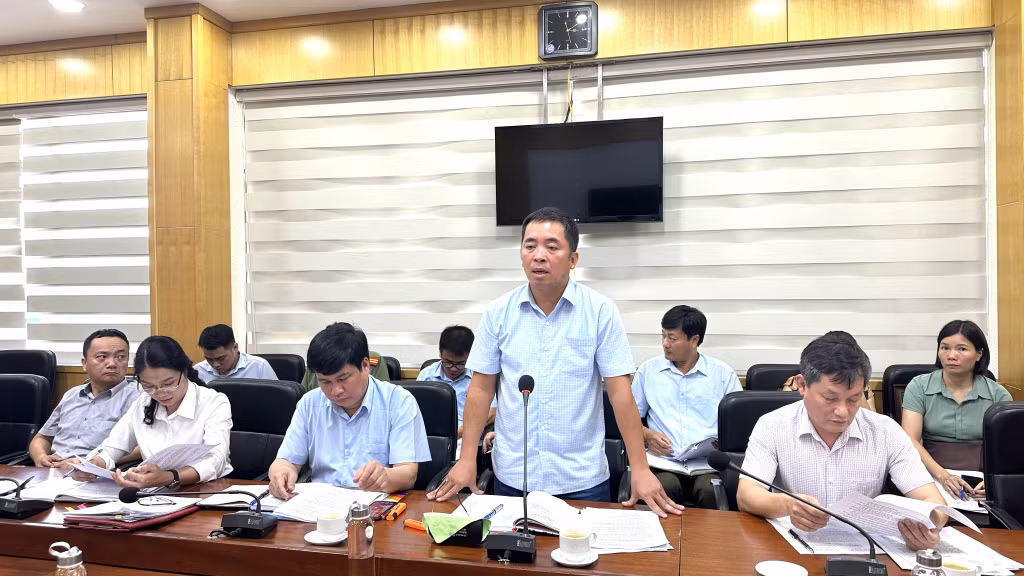 Ông Nguyễn Thanh Tùng, PGĐ Sở Văn hóa và Thể thao thông tin về công tác chuẩn bị của tỉnh Quảng Ninh cho sự kiện chào mừng ngày quốc tế Yoga lần thứ 9 năm 2023.