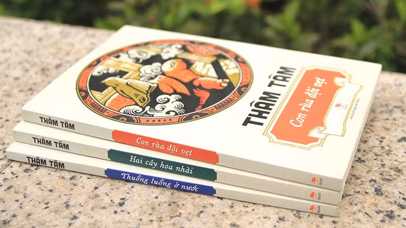 Bộ ba cuốn sách thiếu nhi của nhà thơ Thâm Tâm. (Ảnh: NXB Kim Đồng)