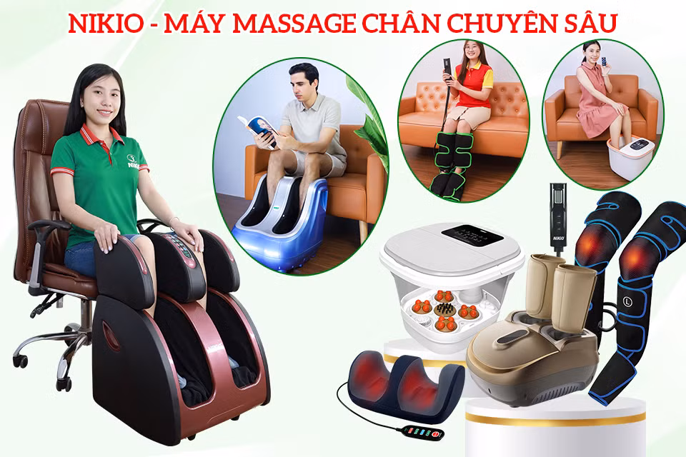 Thương hiệu máy massage chân Nikio