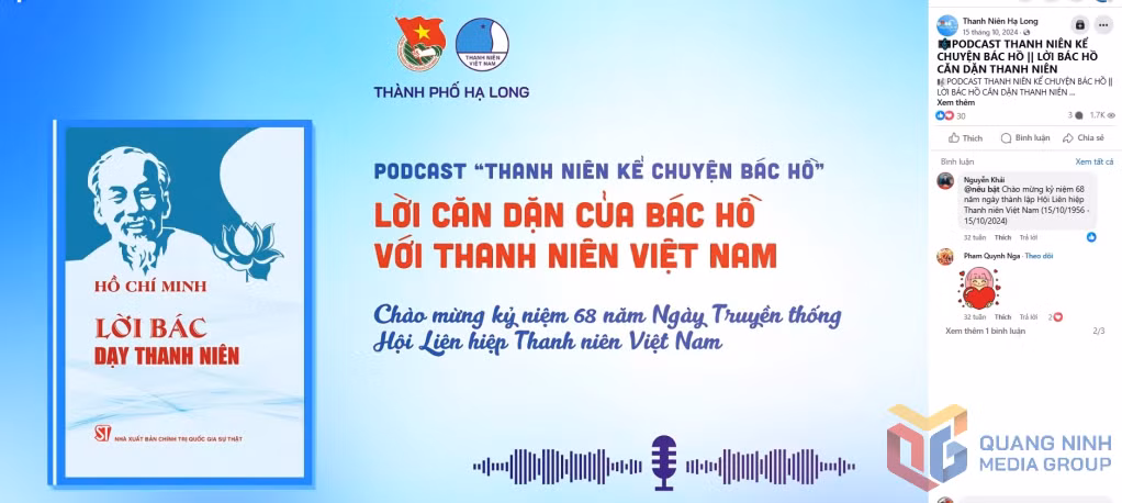 Một trong những Podcast do Chi bộ Đoàn Thanh niên TP Hạ Long sáng tạo, đăng tải trên mạng xã hội nhằm cụ thể hóa sinh hoạt chuyên đề "Chi bộ 35".