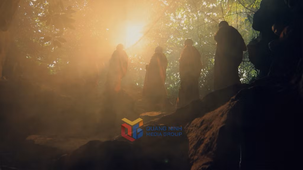 Phim tài liệu mang ngôn ngữ biểu đạt riêng, với những hình ảnh có chiều sâu tư liệu và cảm xúc nghệ thuật. Ảnh: Hình ảnh trong bộ phim tài liệu Phật hoàng Trần Nhân Tông và danh thắng Yên Tử