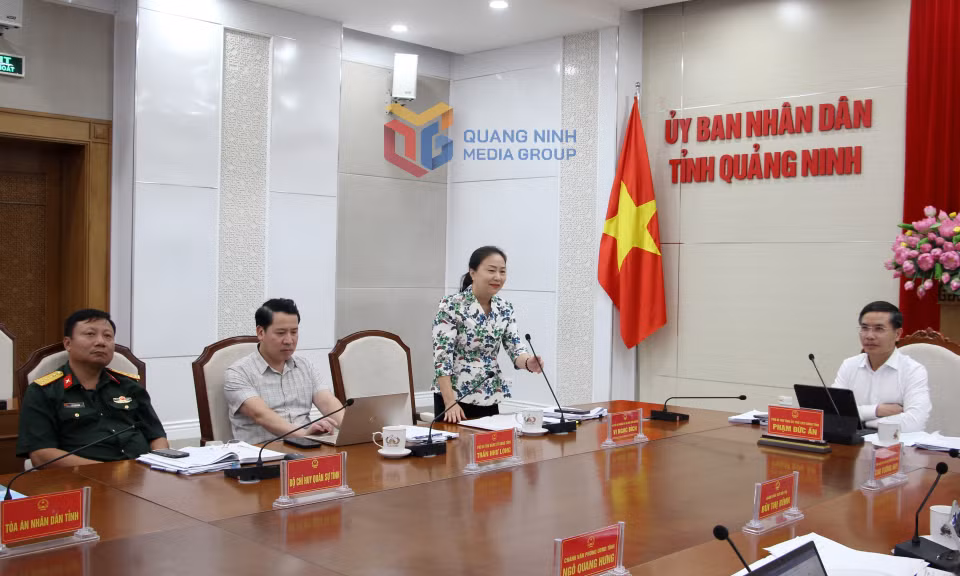 Đồng chí Vi Ngọc Bích, Phó Chủ tịch Thường trực HĐND tỉnh, phát biểu tại phiên họp.