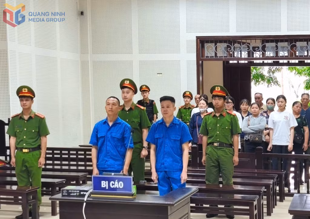 Các bị cáo tại tòa.
