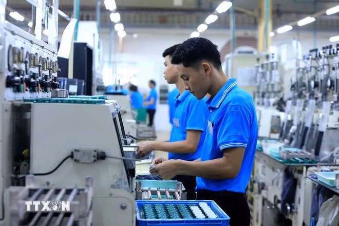 GDP quý 1 ước tăng 6,93% so với cùng kỳ, cao nhất trong khu vực ASEAN. (Ảnh: Tuấn Anh/TTXVN)