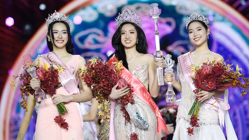 Top 3 cuộc thi Hoa hậu Việt Nam 2024. (Ảnh: Ban tổ chức)