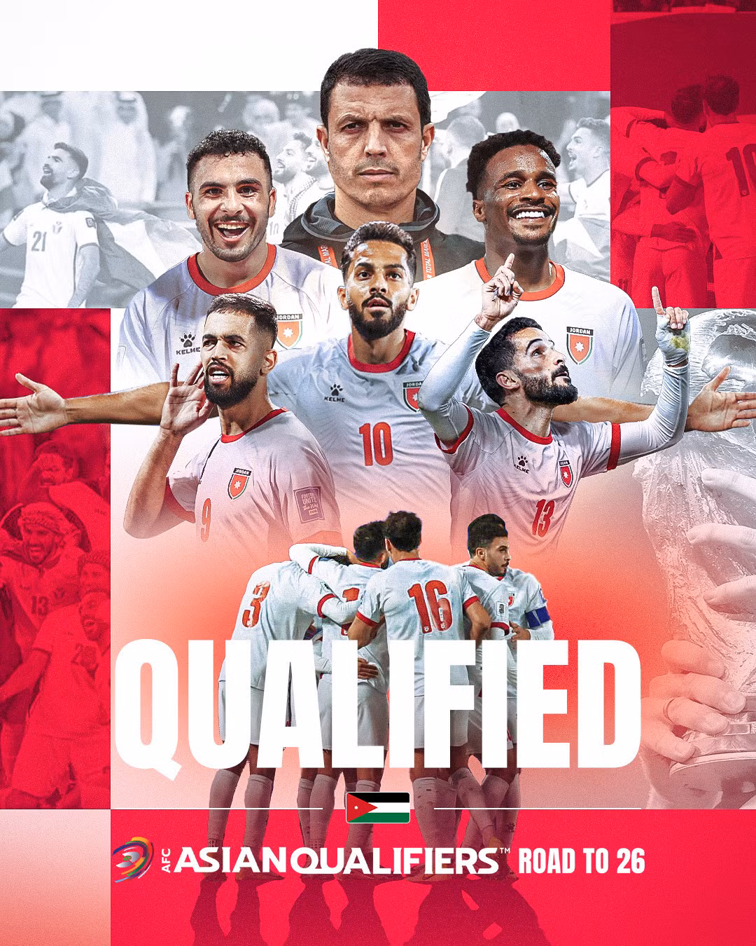 Jordan cũng lần đầu tiên đi World Cup - Ảnh: AFC