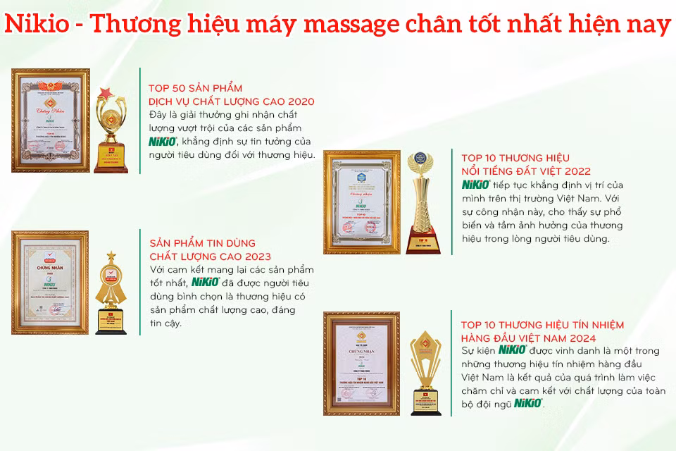 Thương hiệu máy massage chân uy tín, chất lượng và có giá rẻ hiện nay