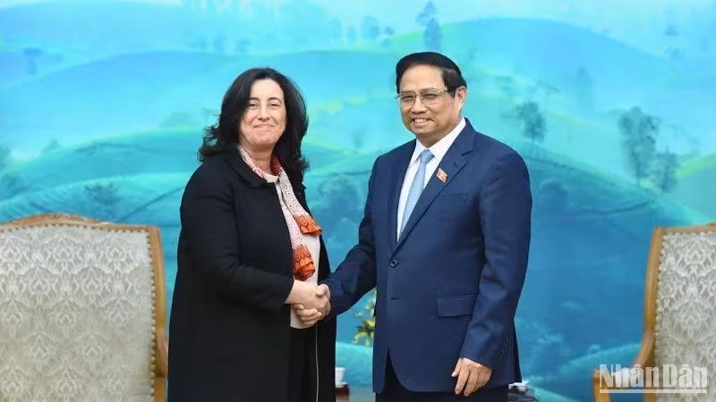 Thủ tướng Phạm Minh Chính tiếp bà Manuela Ferro, Phó Chủ tịch phụ trách khu vực Đông Á-Thái Bình Dương của WB.