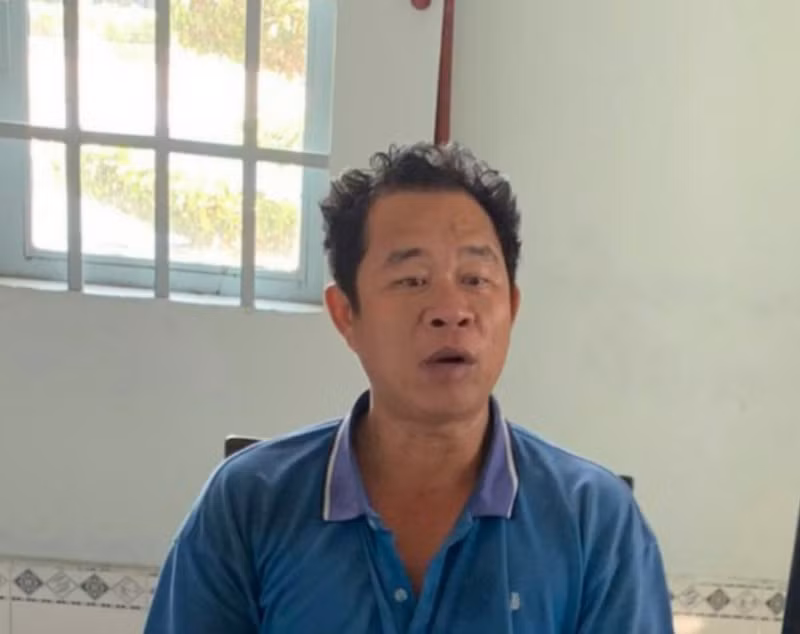 Bị can Nguyễn Trung Hậu.