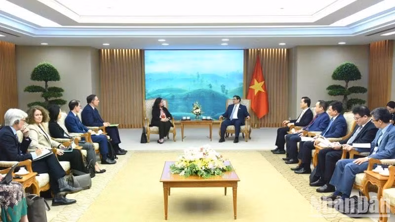 Quang cảnh buổi tiếp.