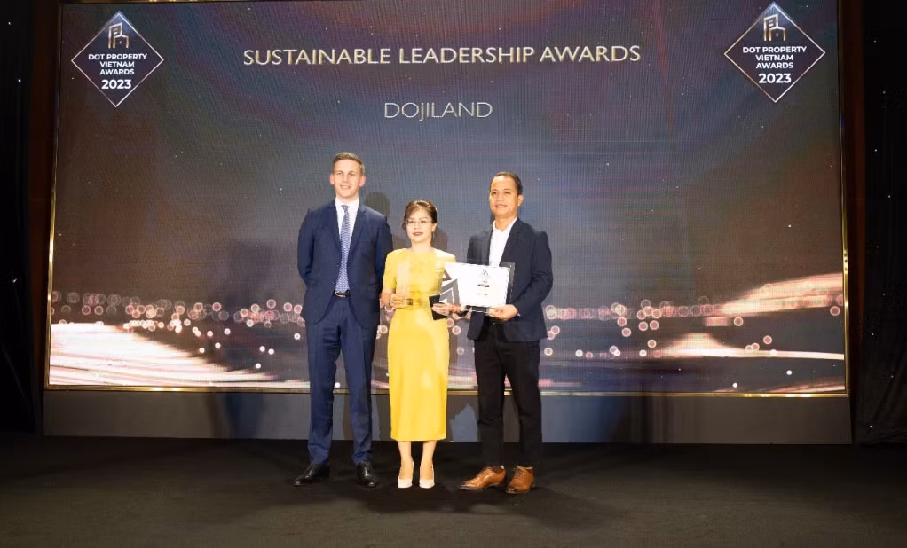 DOJILAND được vinh danh tại hạng mục “Giải thưởng dành cho Doanh nghiệp hàng đầu về Phát triển bền vững” (Sustainability Leadership Awards).