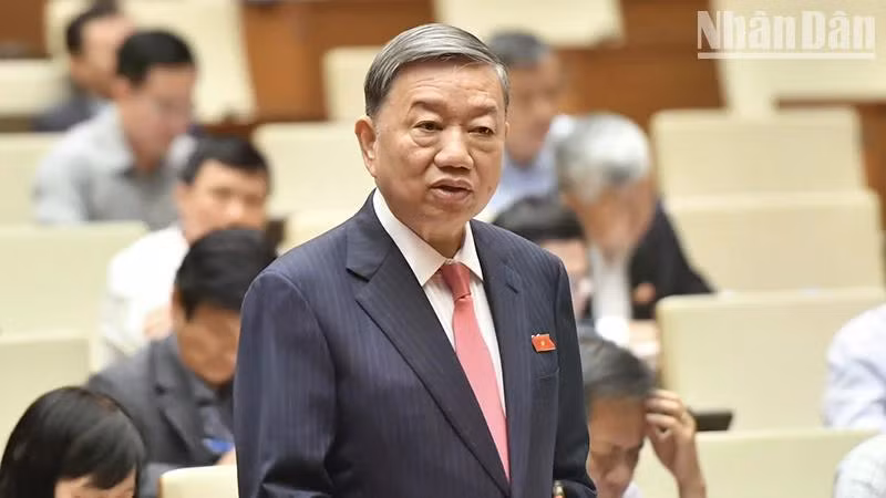 Bộ trưởng Công an Tô Lâm. (Ảnh: Đăng Khoa)