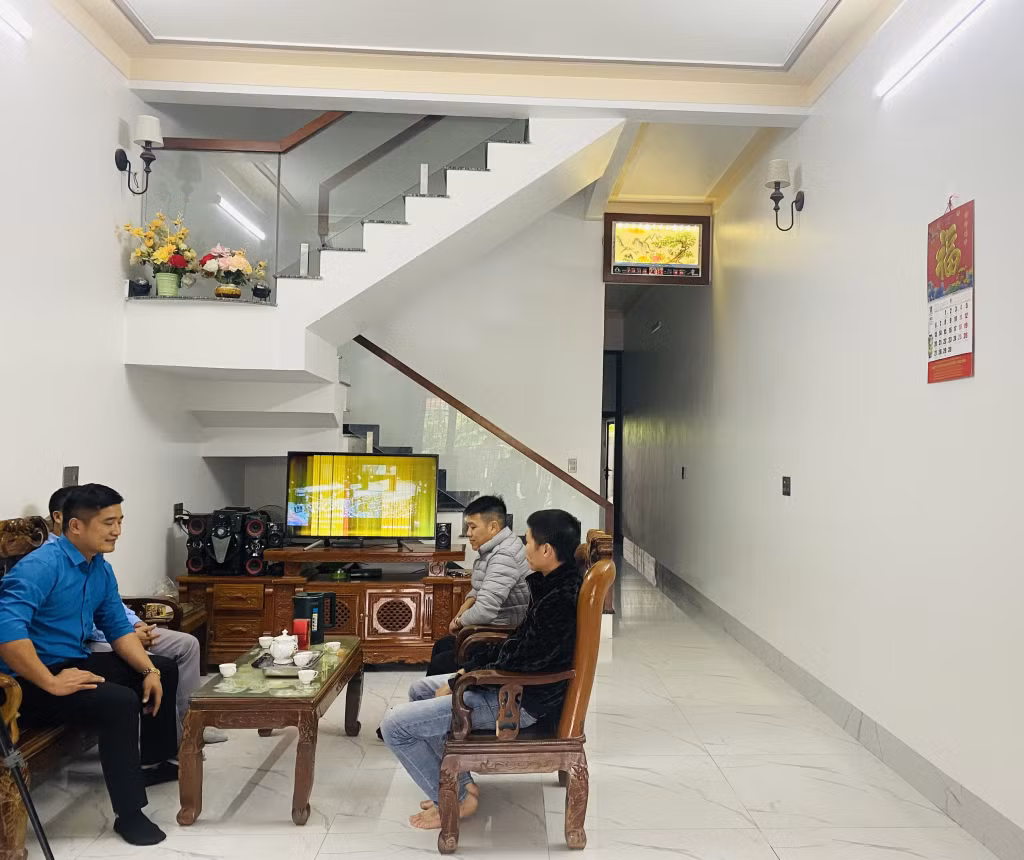Ngôi nhà mới xây của thợ lò Hoàng Trọng Nghĩa, Phân xưởng Khai thác 9, Công ty CP Than Mông Dương - Vinacomin.