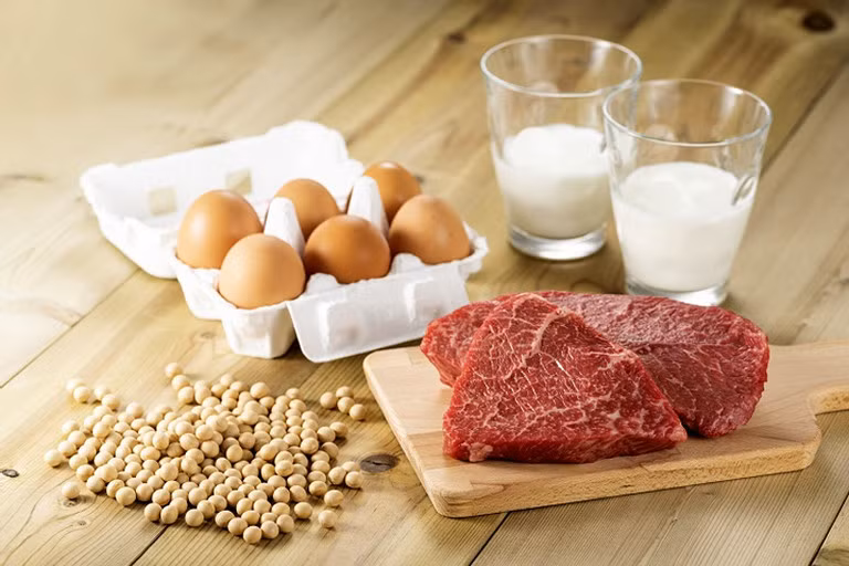 Thịt đỏ và sữa không được đánh giá cao như các loại đậu, trứng. Ảnh: Foodnavigator