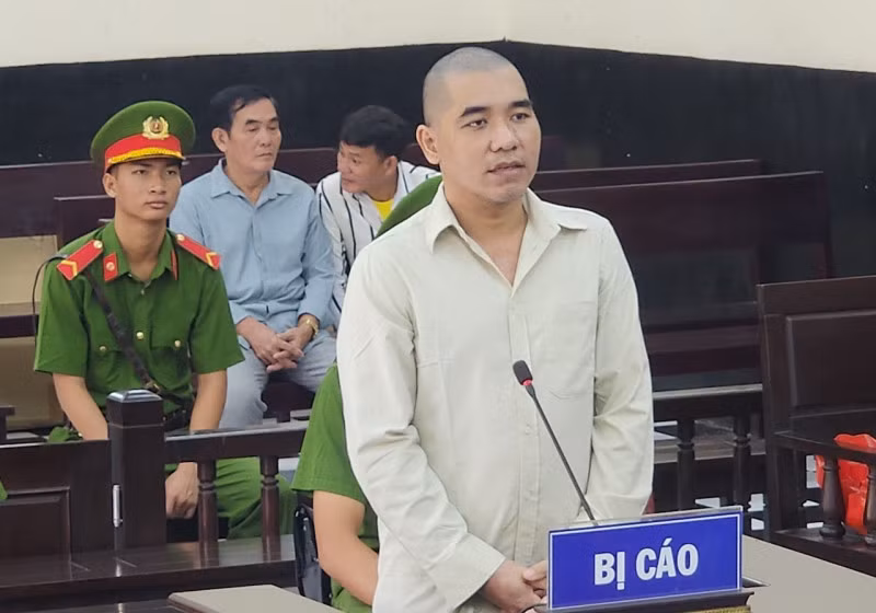 Bị cáo tại phiên tòa.