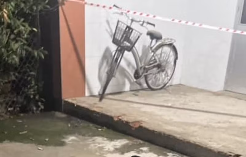 Hiện trường nơi xảy ra vụ án mạng.