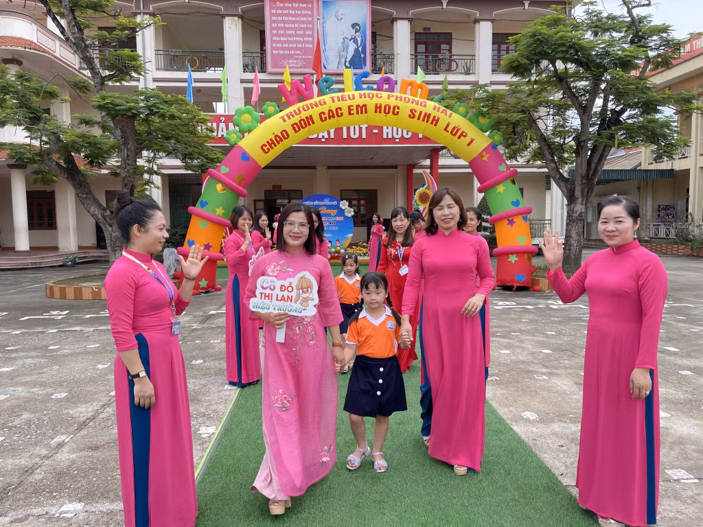 Trường Tiểu học Phong Hải (TX Quảng Yên) tổ chức đón học sinh vào lớp 1 năm học 2023-2024.