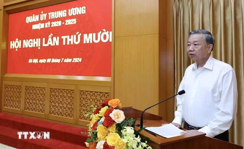 Chủ tịch nước Tô Lâm phát biểu. (Ảnh: Nhan Sáng/TTXVN)