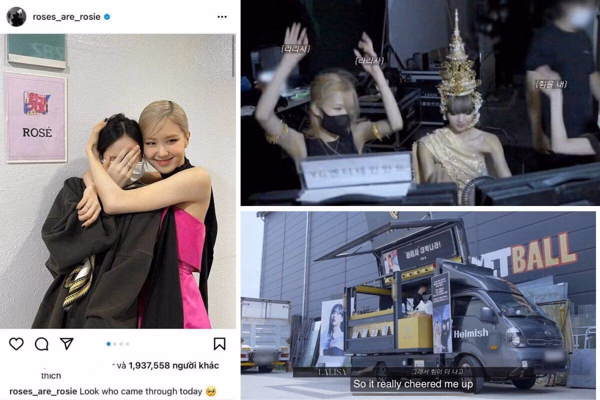Rosé và Lisa luôn ủng hộ các hoạt động của nhau. Ảnh: Instagram