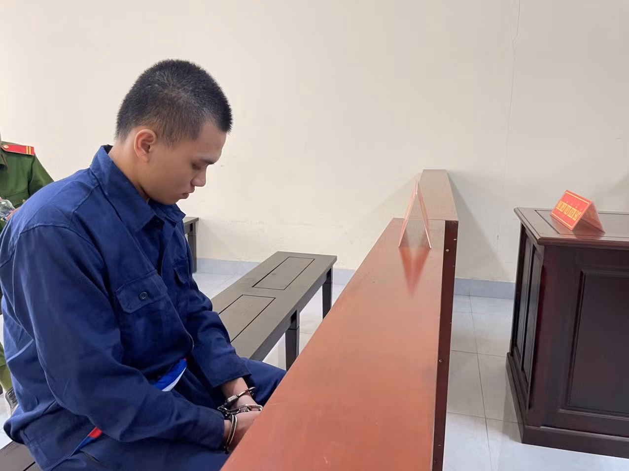 Bị cáo tại phiên tòa. Ảnh: Đình Trọng