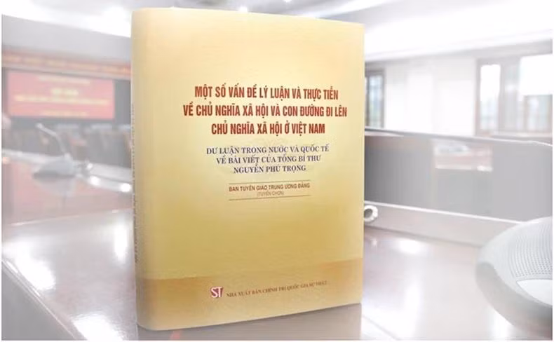 Cuốn sách “Một số vấn đề lý luận và thực tiễn về chủ nghĩa xã hội và con đường đi lên chủ nghĩa xã hội ở Việt Nam”. (Nguồn: Tạp chí Tuyên giáo)