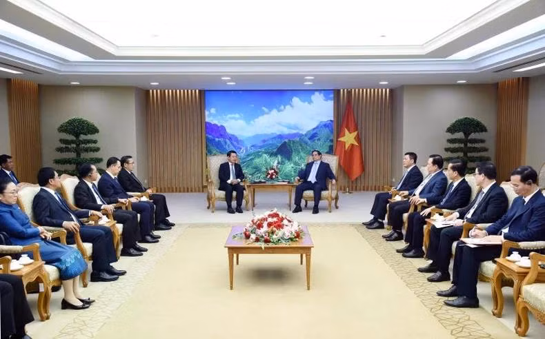Quang cảnh buổi tiếp.
