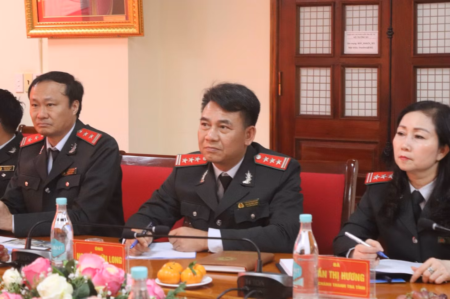 Lãnh đạo Thanh tra tỉnh Quảng Ninh tại buổi làm việc với Đoàn lãnh đạo Bộ Thanh tra Campuchia