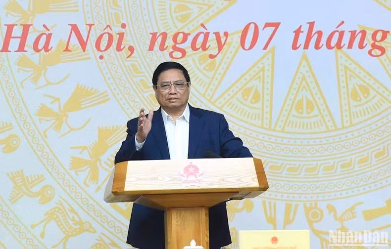 Thủ tướng Phạm Minh Chính phát biểu chỉ đạo hội nghị.