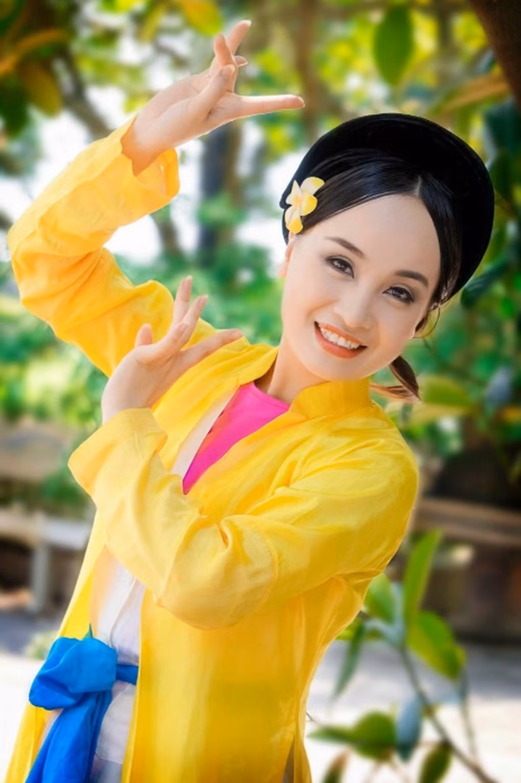 Thu Huyền để lại ấn tượng sâu đậm trong lòng khán giả với vai Thị Mầu trong vở kịch "Quan Âm Thị Kính" (Ảnh: Nhân vật cung cấp).