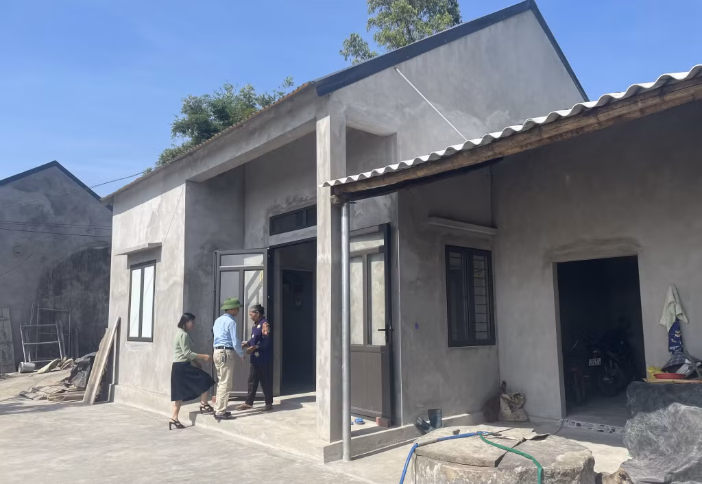Ngôi nhà của bà Nguyễn Thị Huần (thôn Hội Phố, xã Đông Hải, huyện Tiên Yên) được hỗ trợ xây mới trong năm 2023.