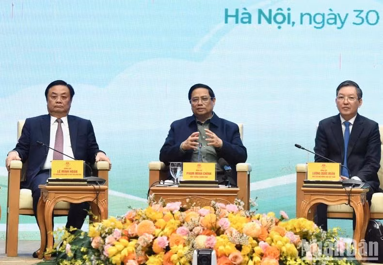 Thủ tướng Phạm Minh Chính phát biểu tại hội nghị.