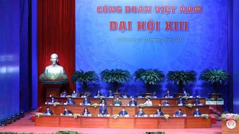 Khai mạc Đại hội XIII Công đoàn Việt Nam.