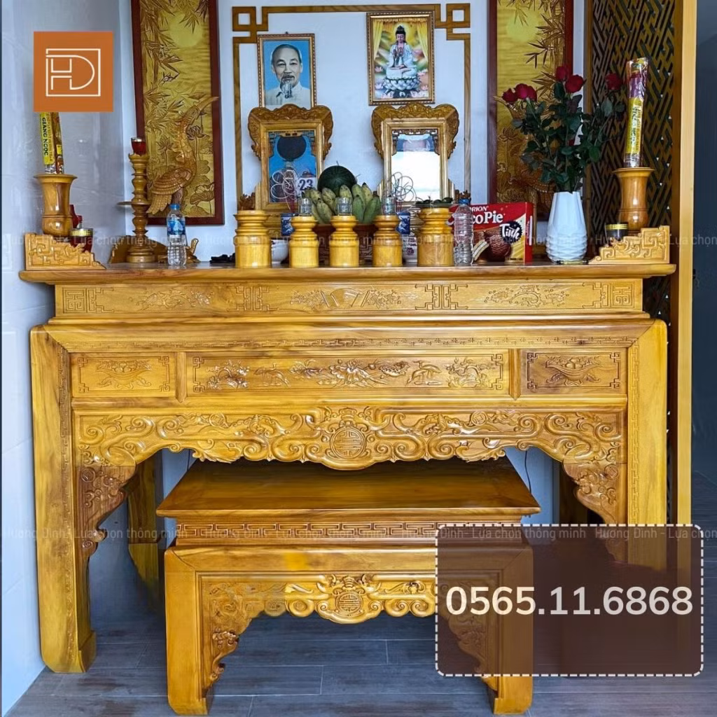 Kích thước án gian thờ chuẩn Lỗ Ban, mang theo tài lộc&nbsp; ảnh 2