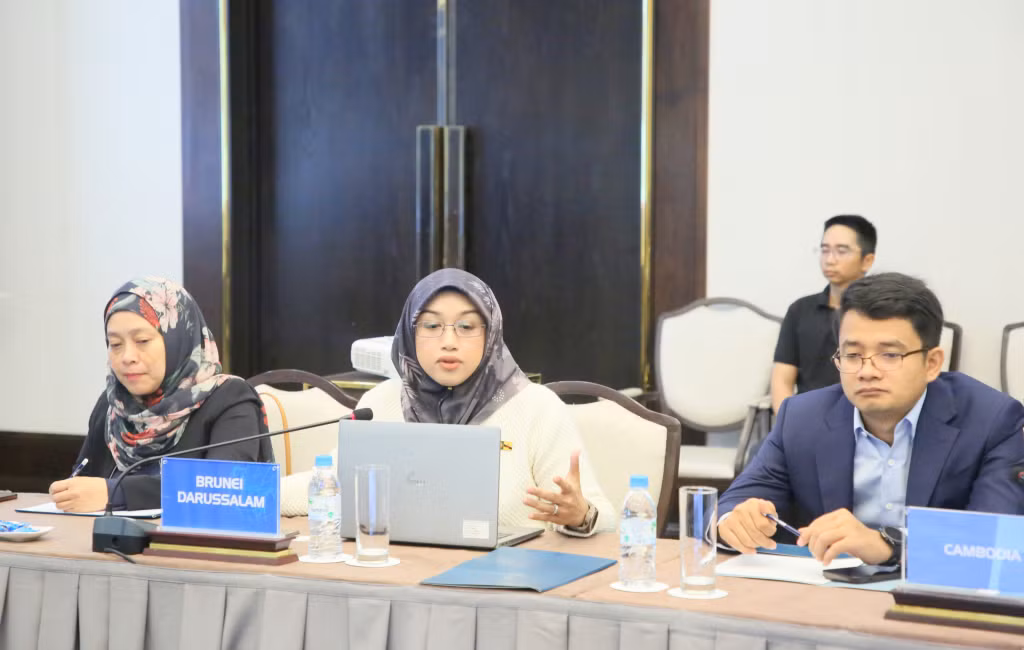 Đại diện các nhà quản lý viễn thông và các nhà mạng đến từ Brunei phát biểu, chia sẻ kinh nghiệm tại hội thảo.