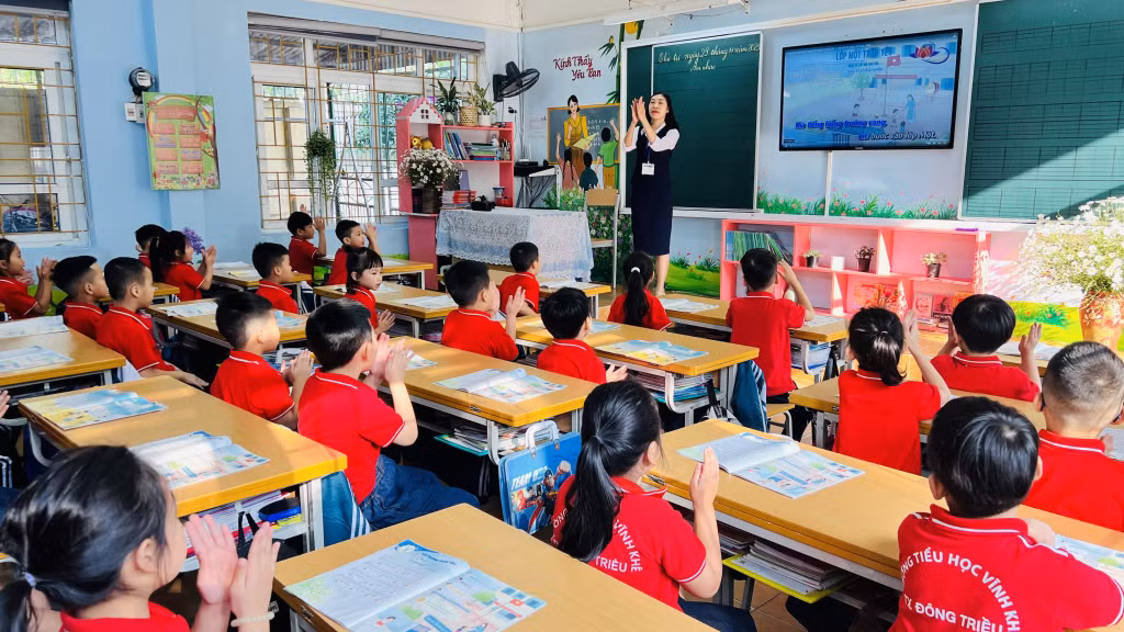 Lớp học thông minh trường Tiểu học Vĩnh Khê.