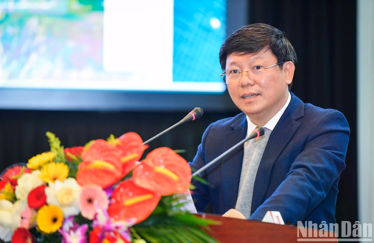 Đồng chí Trần Thanh Lâm, Phó Trưởng Ban Tuyên giáo Trung ương gửi lời chúc mừng; đồng thời đánh giá cao sáng kiến của Báo Nhân Dân trong việc ra mắt chuyên trang OCOP.